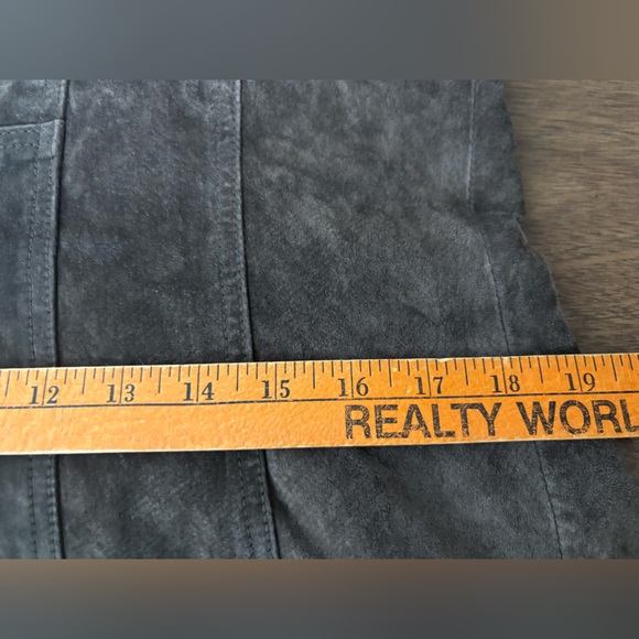 I. E. Relaxed Classic Brown Leather Suede Jacket - Picture 12 of 14